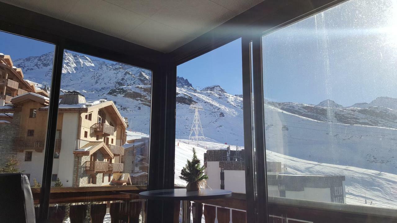 Le Serac W6 Appartement Avec Veranda En Angle Vue Panoramique Gerer Par Particulier Sur Place Val Thorens Ngoại thất bức ảnh