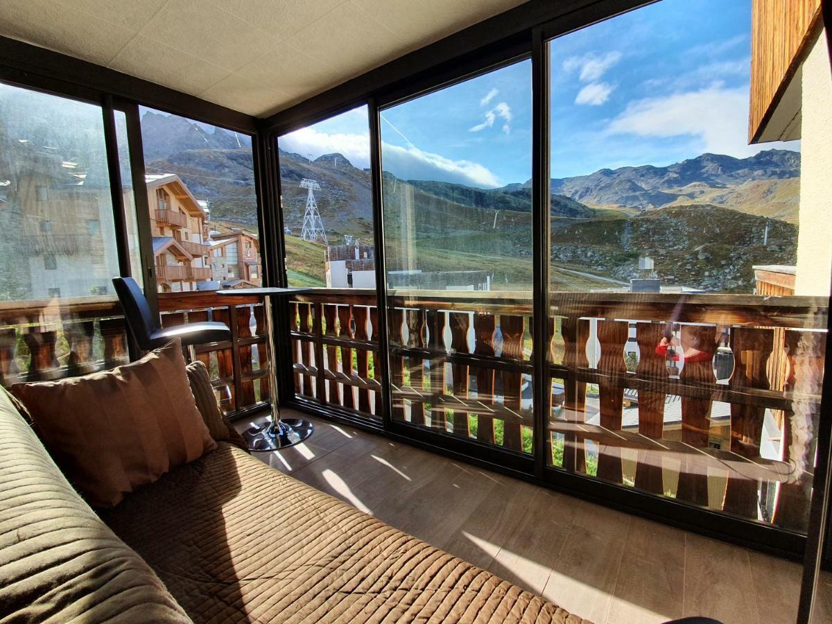 Le Serac W6 Appartement Avec Veranda En Angle Vue Panoramique Gerer Par Particulier Sur Place Val Thorens Ngoại thất bức ảnh